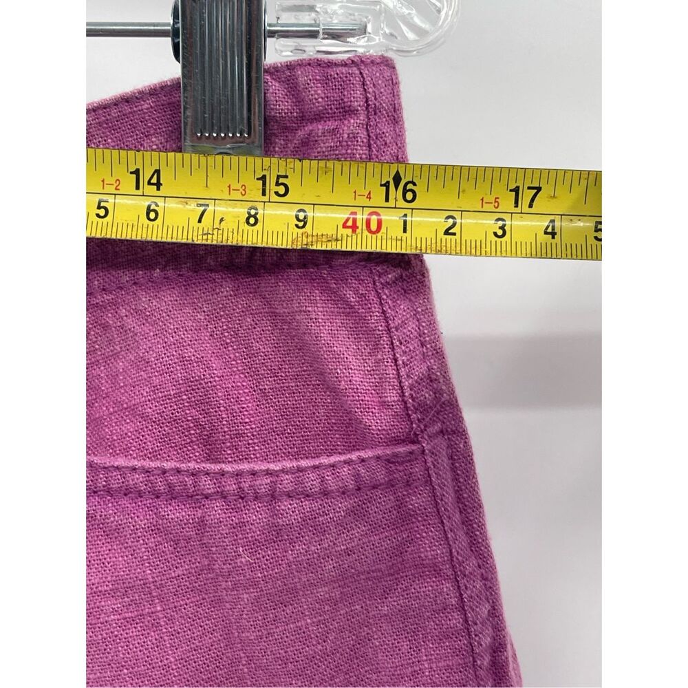 Free People Say So Trouser Shorts Women 8 Purple Pink Summer Bloom Cotton New - Picture 4 of 13